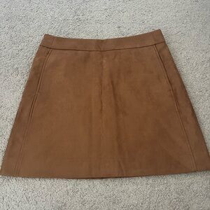 Suede skirt